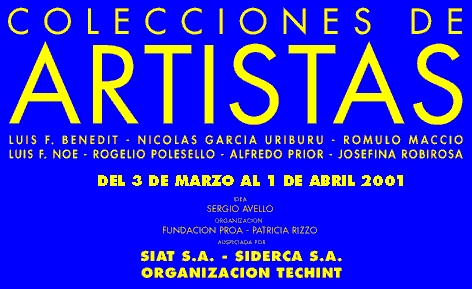 Colecciones de Artistas en la Fundacin Proa