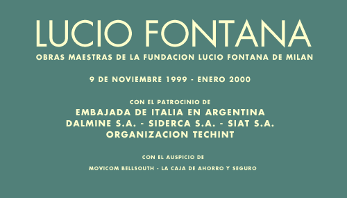 Lucio Fontana en la Fundación Proa