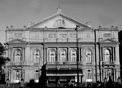 Fernando Tamburini, V. Meano y Julio Dormal. Teatro Colón