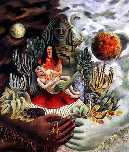 Frida Kahlo / El Abrazo de Amor del Universo, La Tierra (México), Diego, Yo y el Sr. Xolotl