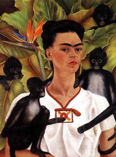 Frida Kahlo / Autorretrato con Monos