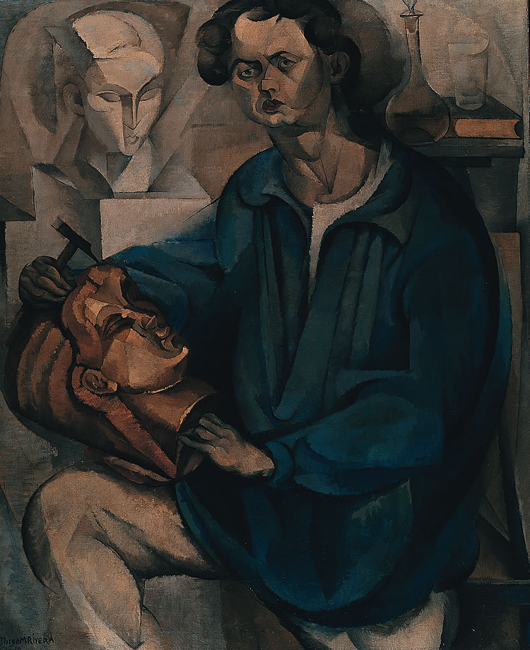 Diego Rivera Retrato del escultor Oscar Miestchaninoff (o el escultor), 1913