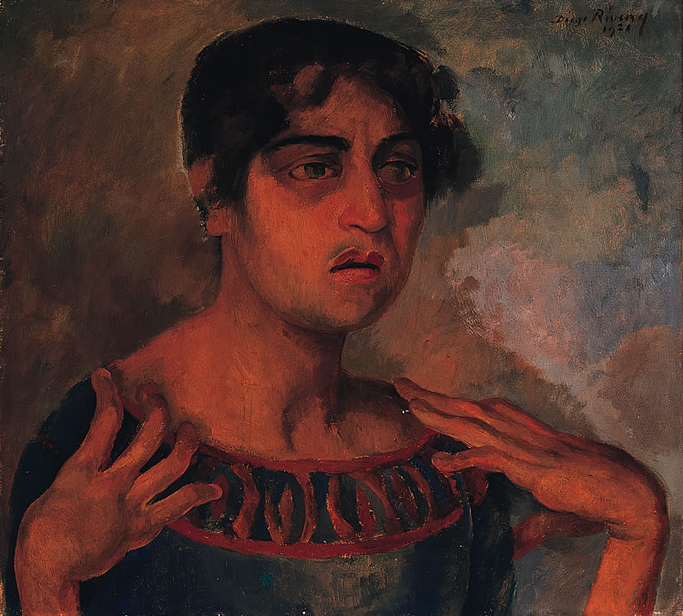 Diego Rivera Retrato de lupe marín, 1924