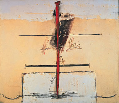 ANTONI TÀPIES Banda roja, 1971
