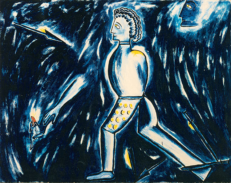 Enzo Cucchi Grande Viaggio di Caccia e di Guerra, 1981