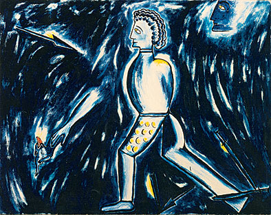 Enzo Cucchi  Grande Viaggio di Caccia e di Guerra, 1981