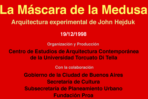 John Hejduk Buenos Aires Project