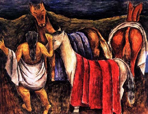 Mar&iacute;a Izquierdo / Los Caballos