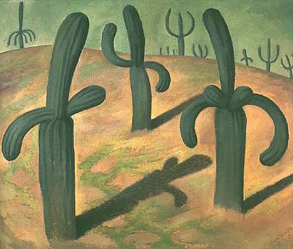 Diego Rivera / Paisaje con Cactus