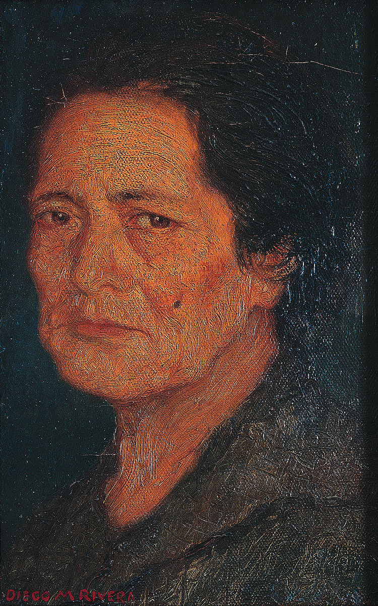 Diego Rivera Retrato de la madre del pintor (o retrato de Mar&iacute;a Barrientos), ca 1904