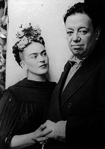 Diego Rivera y Frida Kahlo en San Angel, 1940