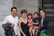 Luis Ter&aacute;n, Flavia Darr&iacute;n e hijos, y B&aacute;rbara Kaplan