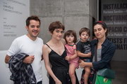 Luis Terán, Flavia Darrín e hijos, y Bárbara Kaplan