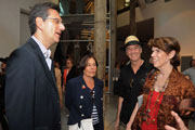 Sr. Embajador Jean-Pierre Asvazadourian, Felisa Pinto (centro), Mercedes Robirosa