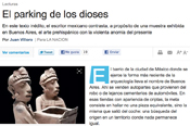 Noticias - Juan Villoro y un art&iacute;culo exclusivo sobre "Dioses..." para La Naci&oacute;n Revista