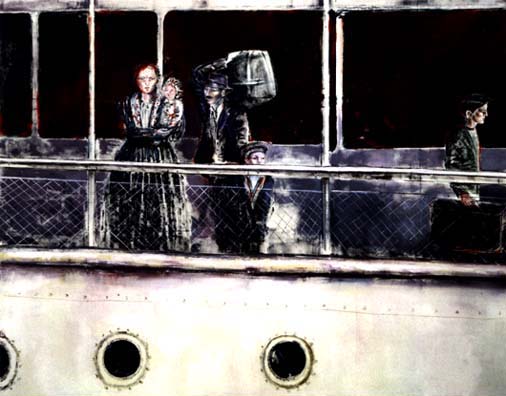 R&oacute;mulo Macci&oacute;. Inmigrantes II 1993.